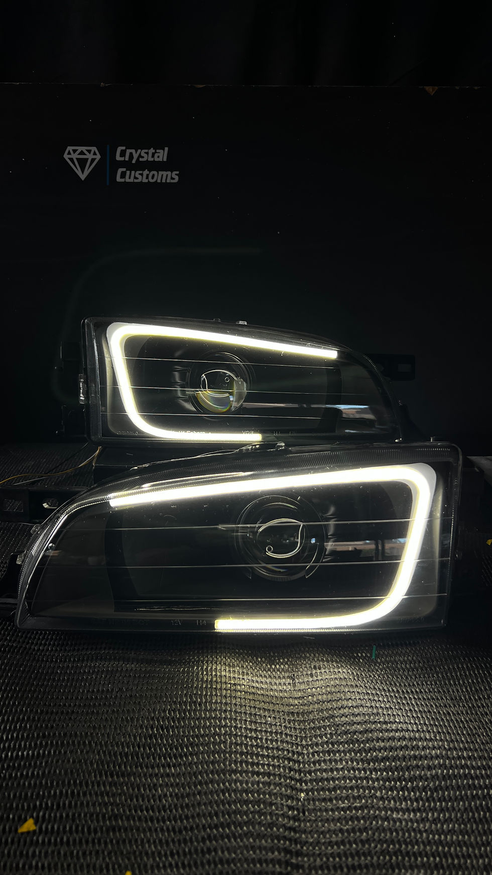 Thumbnail: 96-00 GC8 Subaru WRX STI switch back c ring custom Headlights