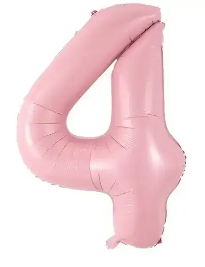 Прев'ю: Цифра 30" (76 см) КИТАЙ рожева під гелій 0-9
