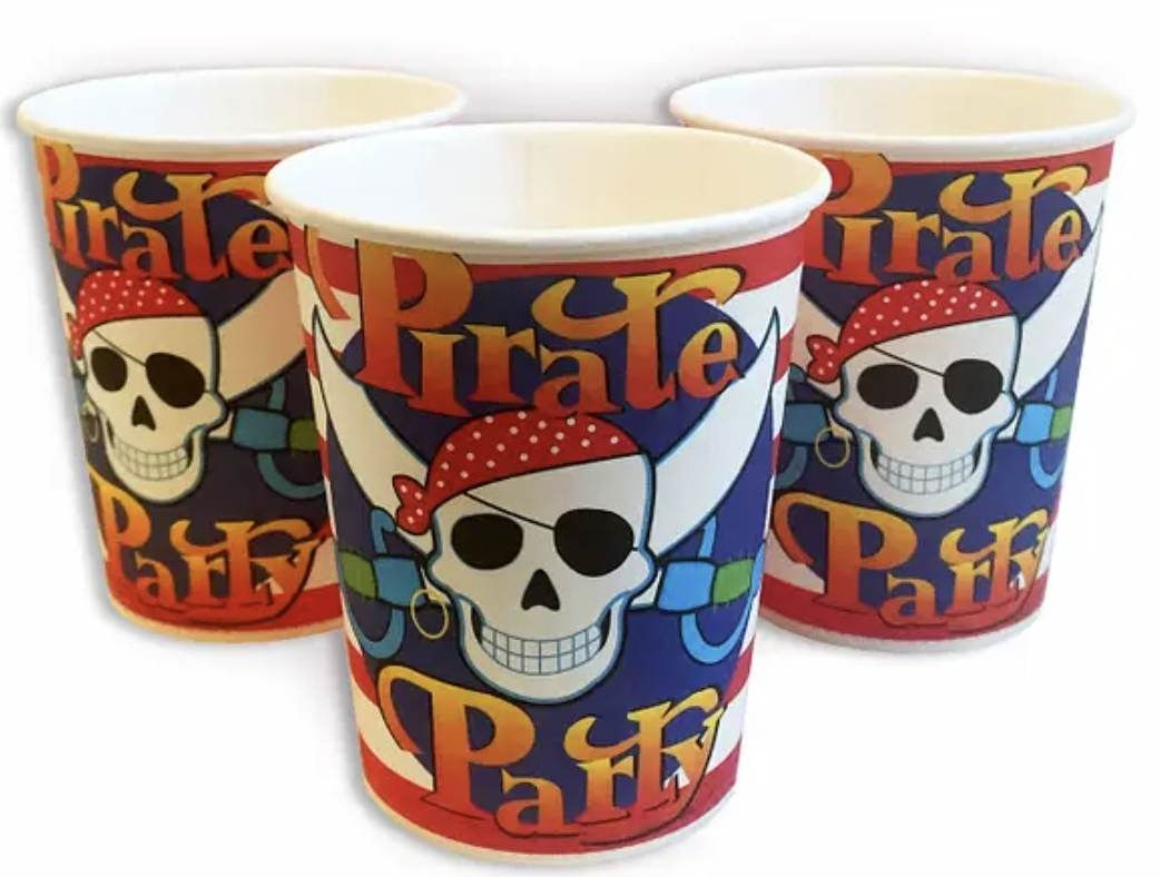 Стаканчики одноразові дитячі "Пірат" 10 шт/уп