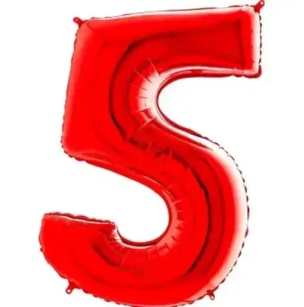 Прев'ю: Цифра 40" (101 см) GRABO червона 0-9