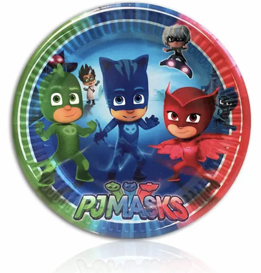 Тарілки паперові дитячі одноразові "Герої в масках" 18 див. 10 шт/уп. Детальніше