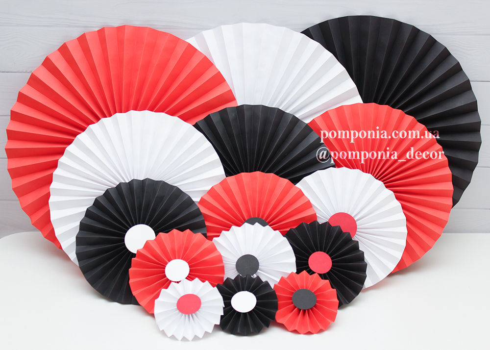 Набір гармошок "Червоні +чорні"