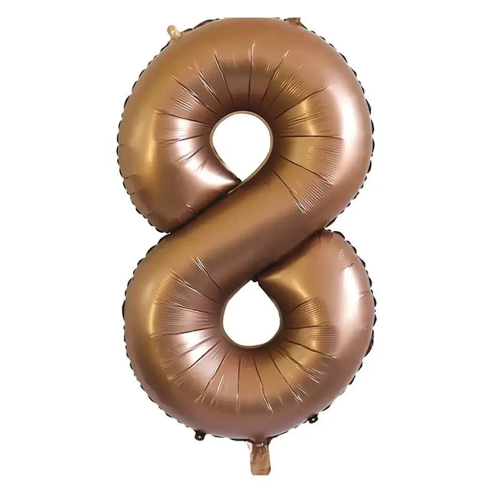 Thumbnail: Цифра 40" (101 см) КИТАЙ сатин шоколад-9