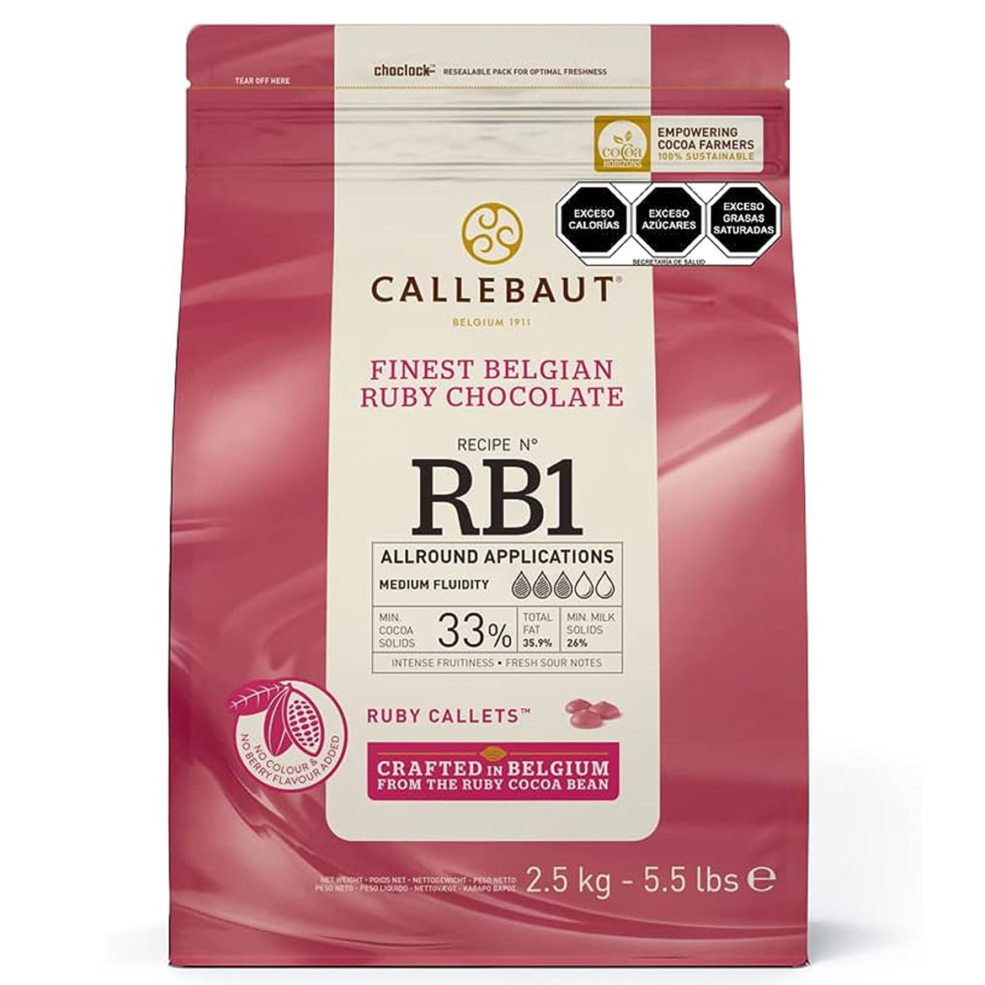 Callebaut Ruby Chocolate RB1 33%