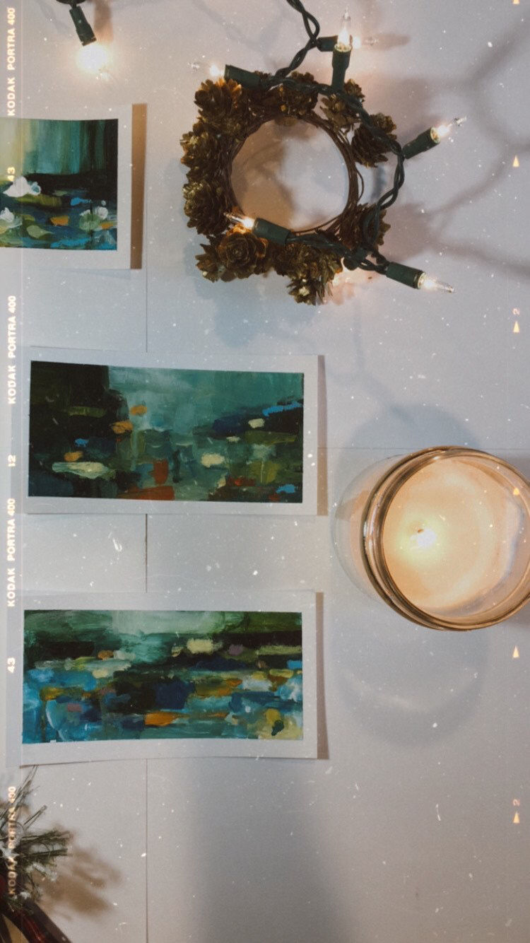 Thumbnail: Waterlilies #1, Mini Painting