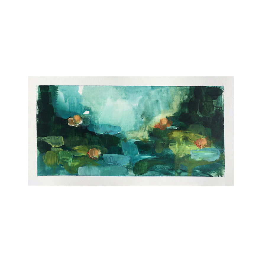 Waterlilies #2, Mini Painting