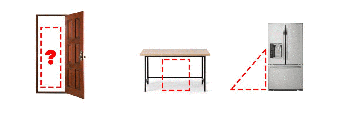 earthquake safety triangle of life, doorway or under a desk