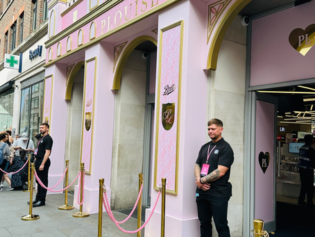 Eame Hill International event safety team supporting the Boots x P.Louise activation in Covent Garden, London