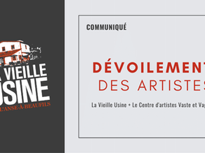 Dévoilement des deux artistes sélectionnés dans le cadre du programme PREMIÈRE