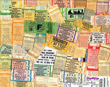 Concert Ticket Collage