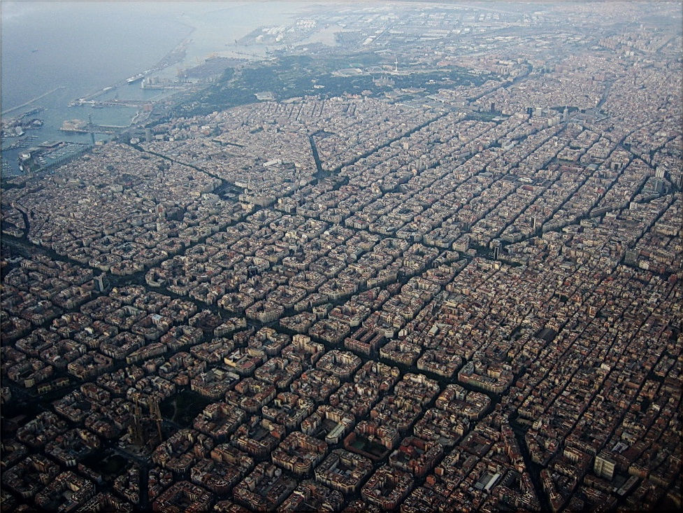 Eixample vista aerea