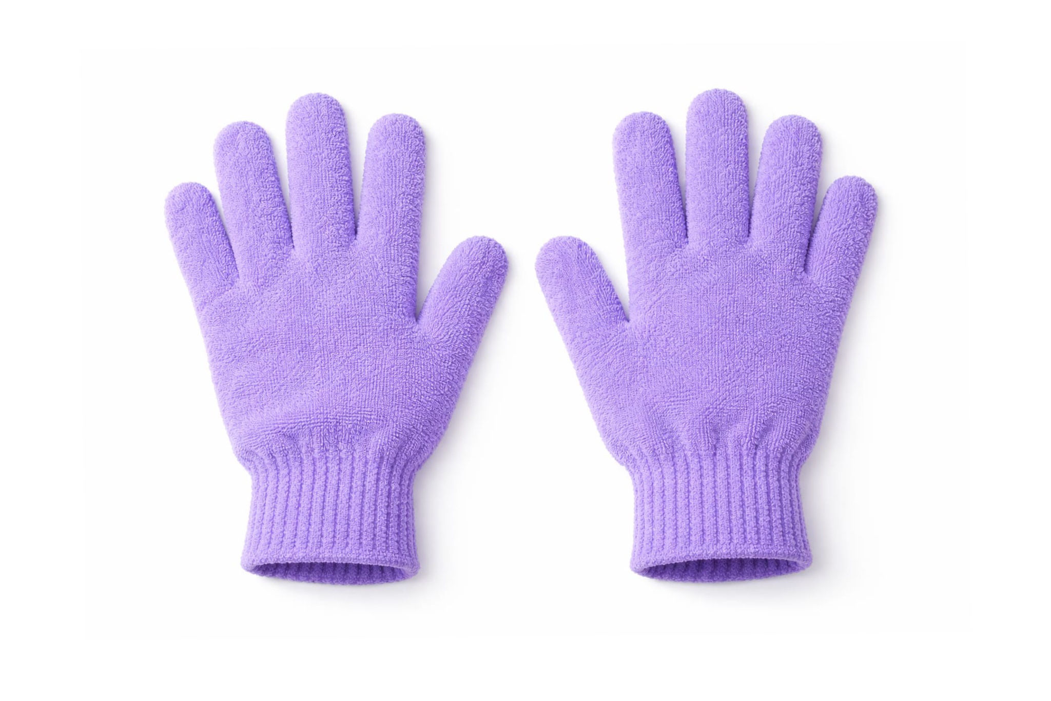 Exfoliating Shower Gloves, 2pcs - Purple 
