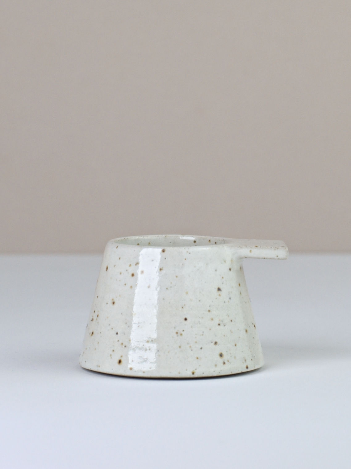 White Fleck Tea Light Holder