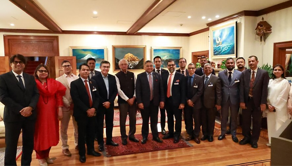 Ambassador Sibi George welcomed the FICCI Business delegation at India House