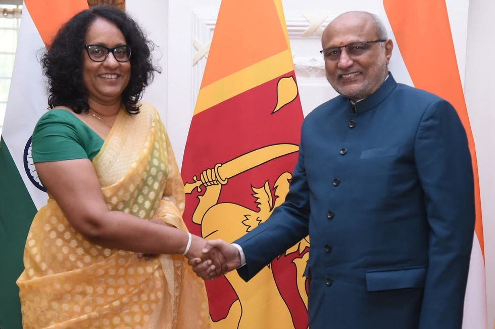 Vice President C.P. Radhakrishnan meeting Prime Minister Dr. Harini Amarasuriya