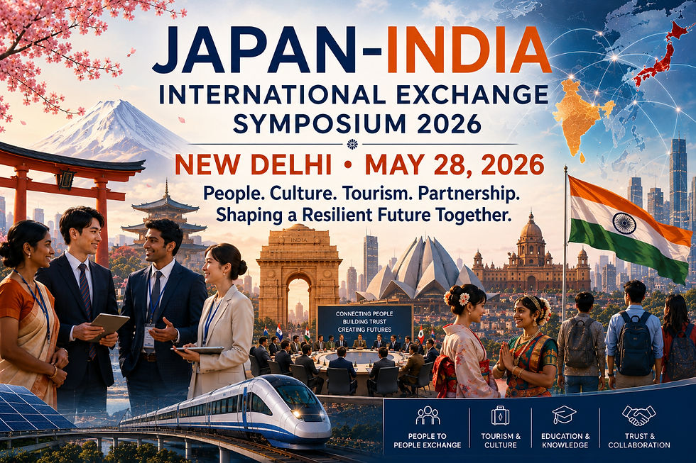 Japan–India International Exchange Symposium 2026 in New Delhi promoting tourism and cultural diplomacy