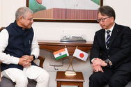 Ashwini Vaishnaw and Taira Masaaki discussing India–Japan cooperation in AI and cybersecurity