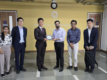 Japanese Embassy delegation visiting IIITD Innovation & Incubation Center in New Delhi to explore Indo-Japanese collaboration in technology and startups.