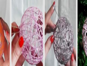 Como hacer esferas navideñas