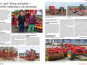PDA „Ipeľ“ Balog nad Ipľom - technika Väderstad u nás dominuje
