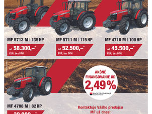 Využite akciovú ponuku na traktory MF  aj v roku 2026.