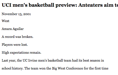 Men's hoops preview, Daily Pilot