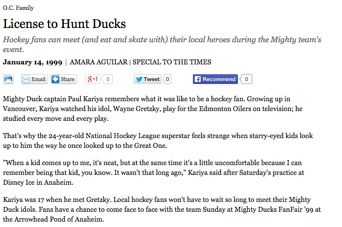 License to Hunt Ducks, LA Times (OC)