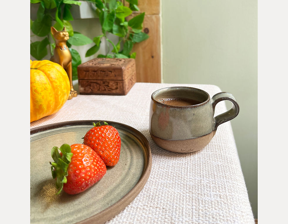 Thumbnail: BRUN Hand-thrown Stoneware Side/Dessert Plate