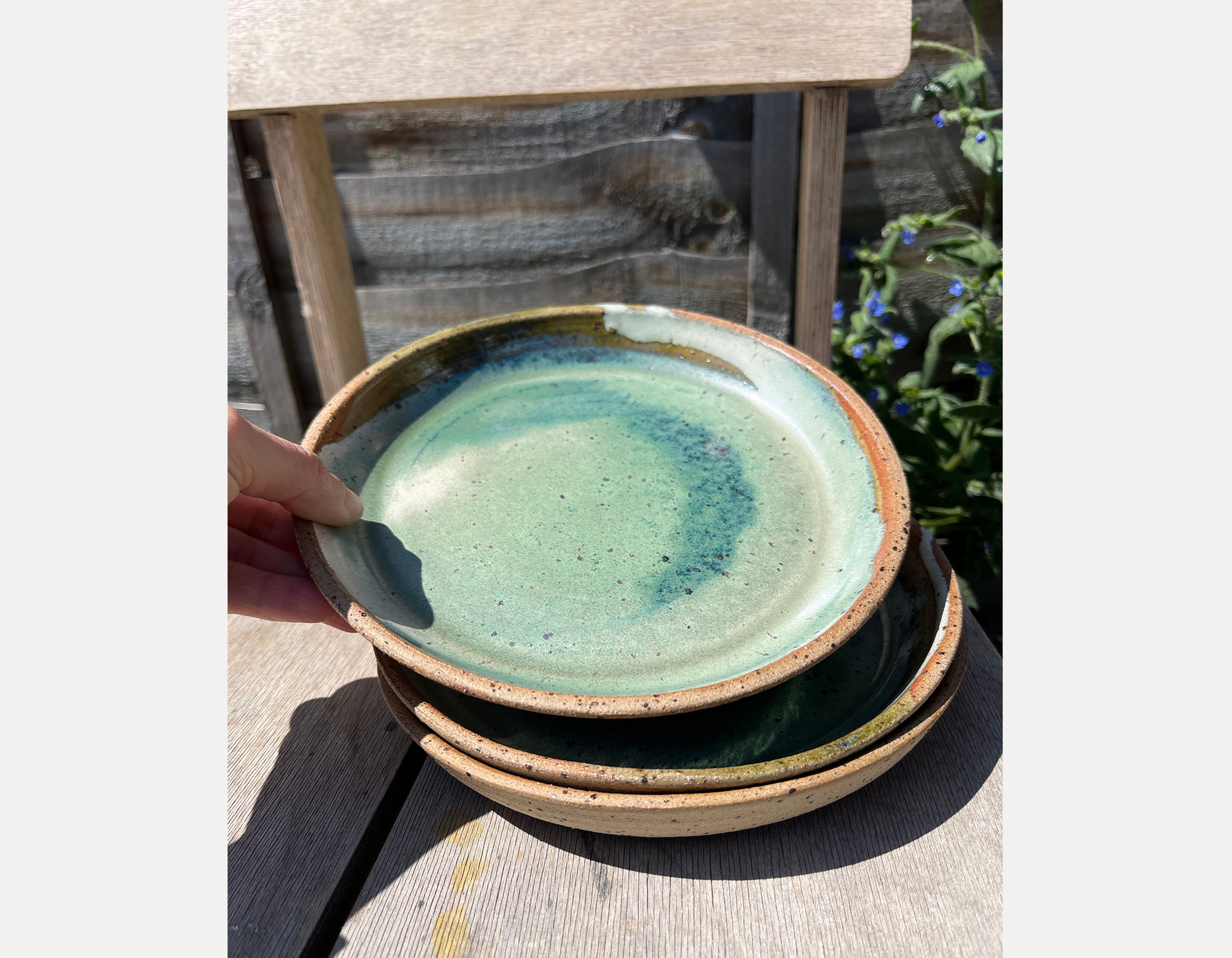 BLISS Hand-thrown Stoneware Serving Plate