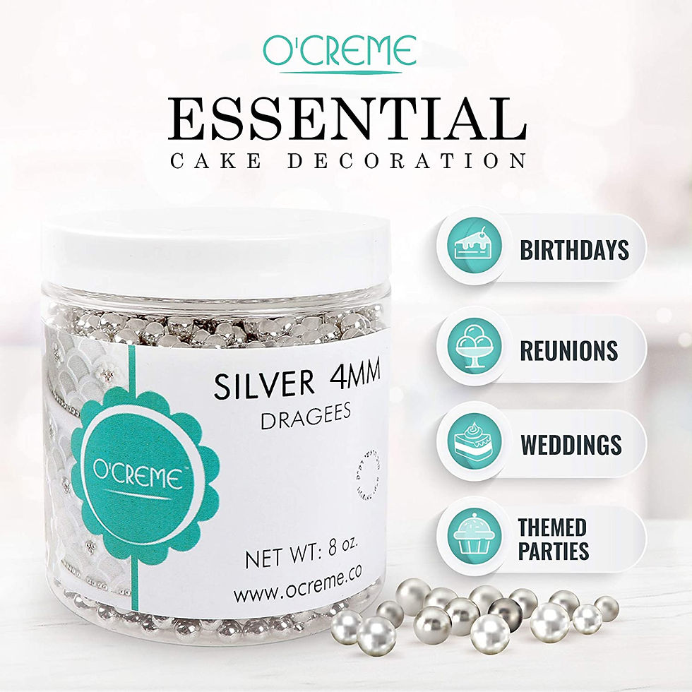 Thumbnail: Silver Dragees 4mm