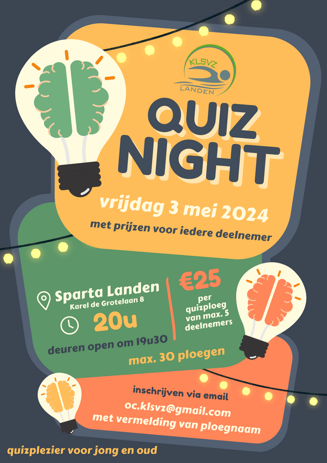 Schrijf je in voor de KLSVZ-QUIZ
