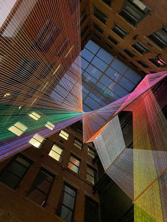Art fabrication, Fiberoptic light art installation 