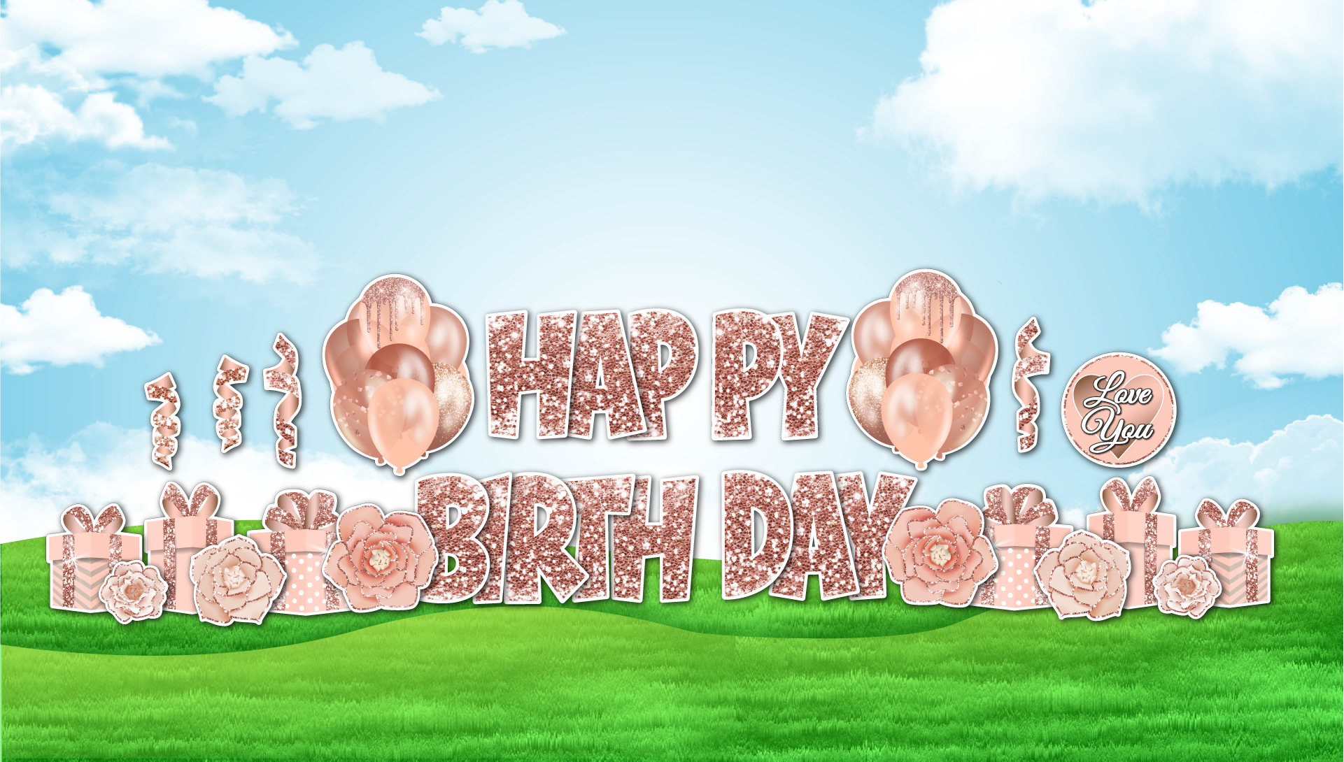 Rose Gold EZ Set & Flair