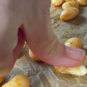 CRUNCHY BOHNEN mit Dip