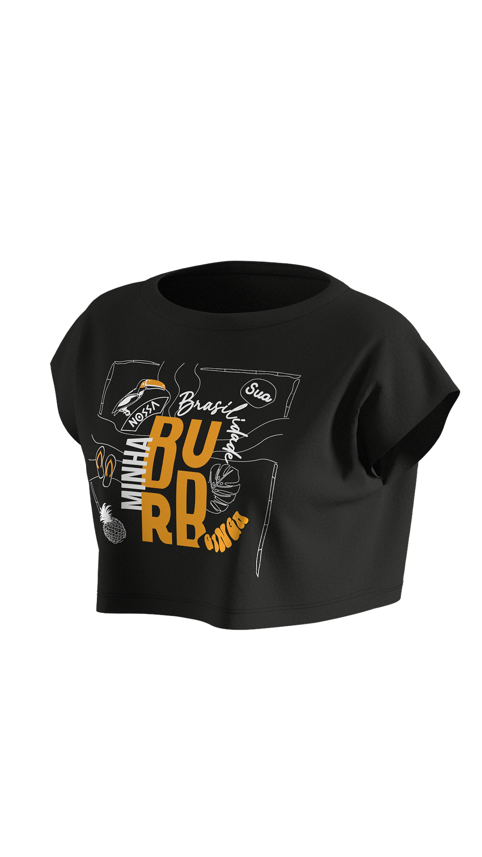 Miniatura: Camisa Cropped Brasilidade Black
