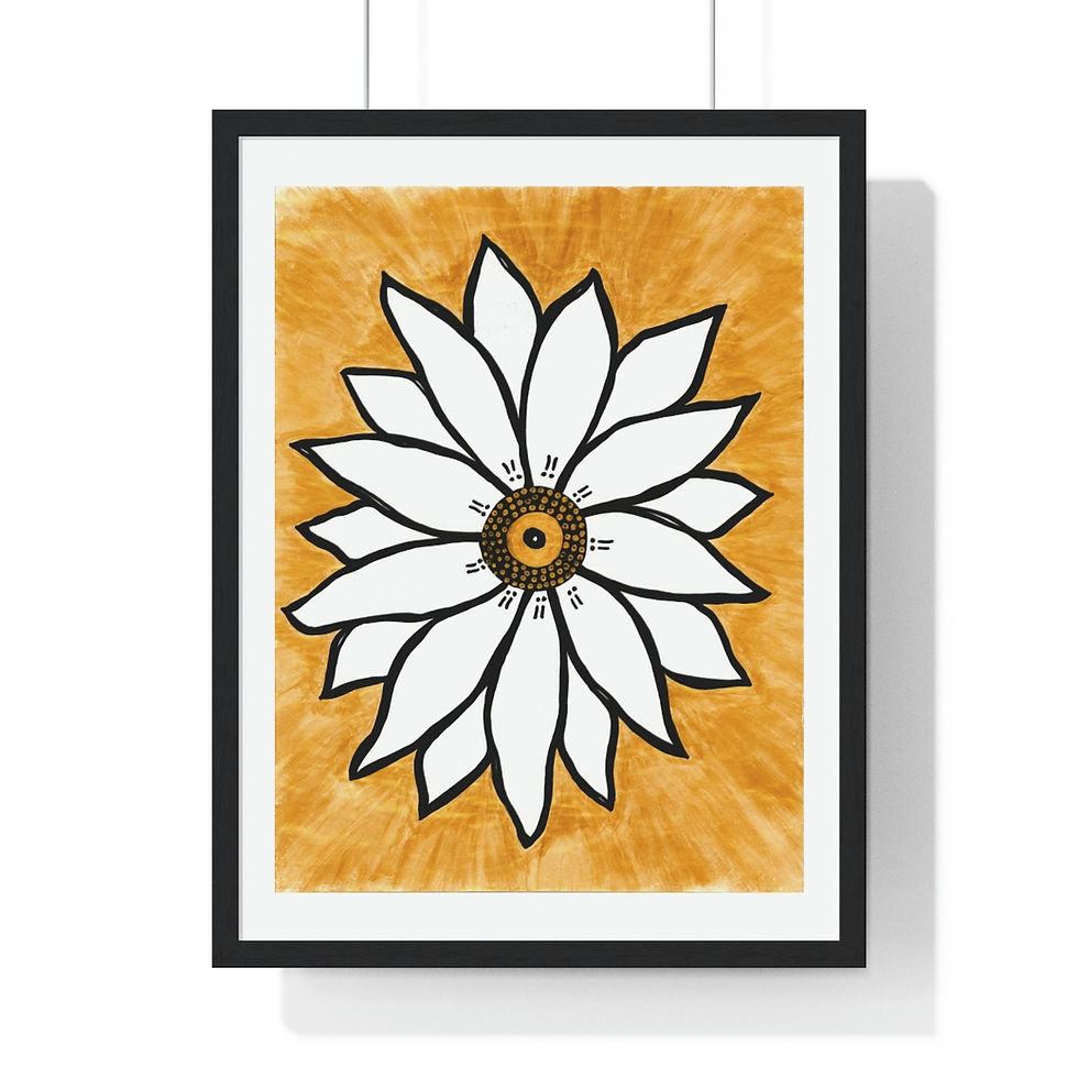 Thumbnail: Golden Flower Wall Art