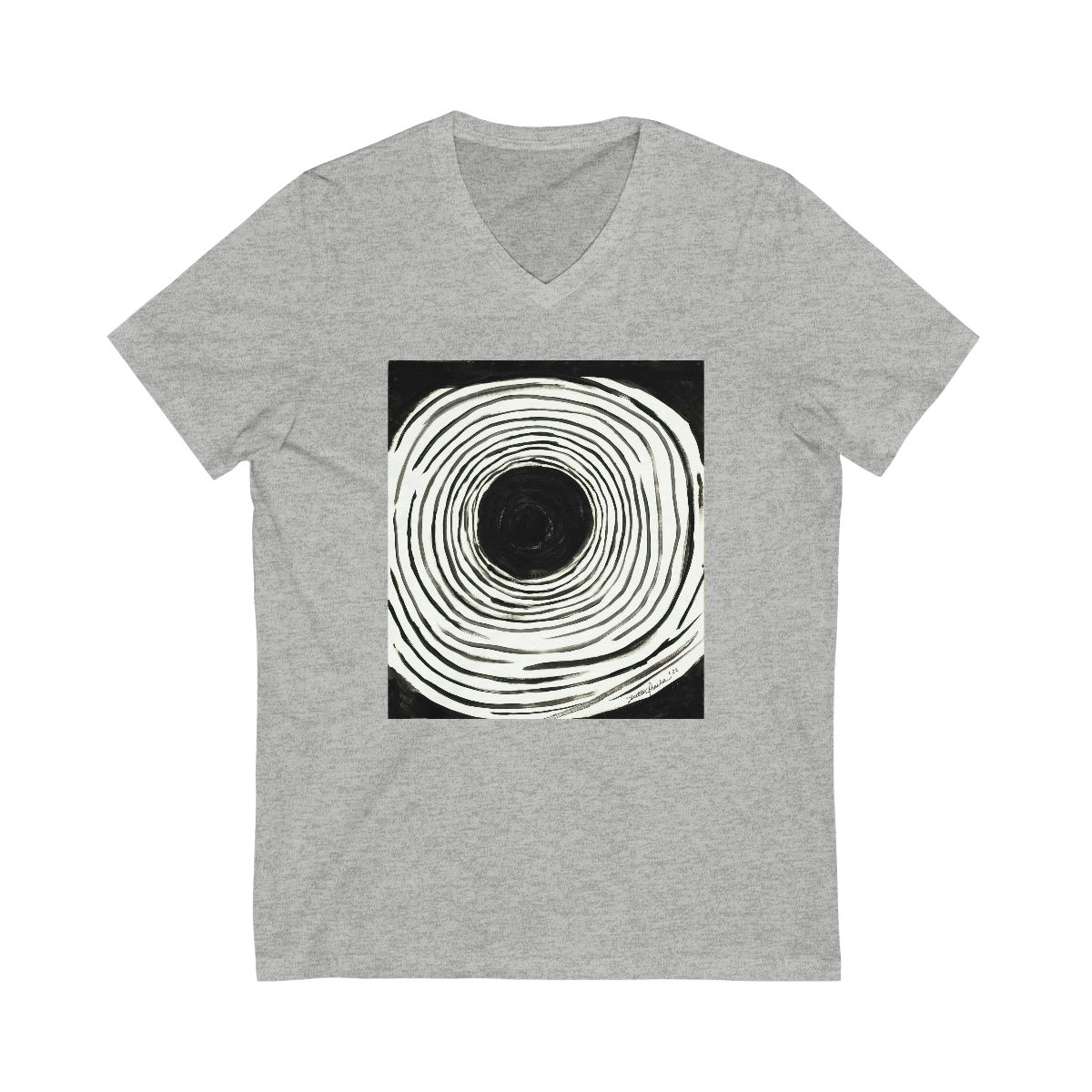Unisex V-Neck Tee - Black Sound