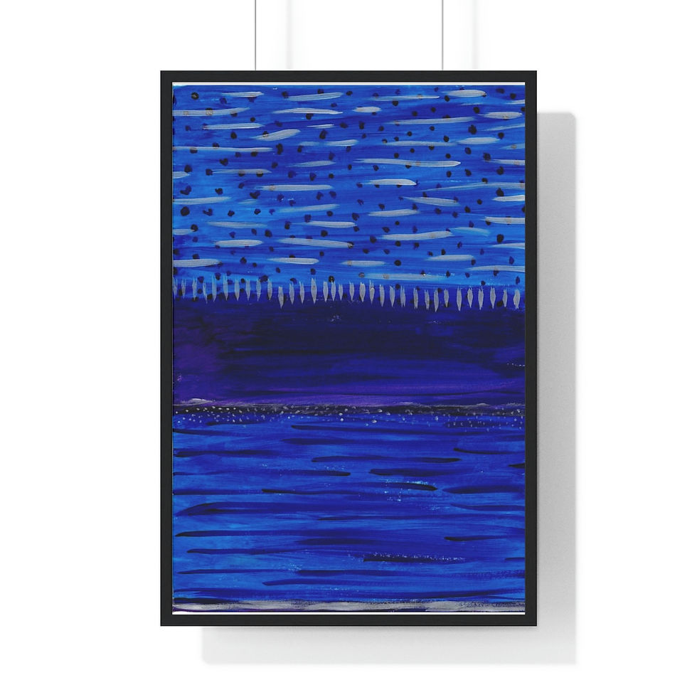 Thumbnail: Night Blue Sea 1 Wall Art