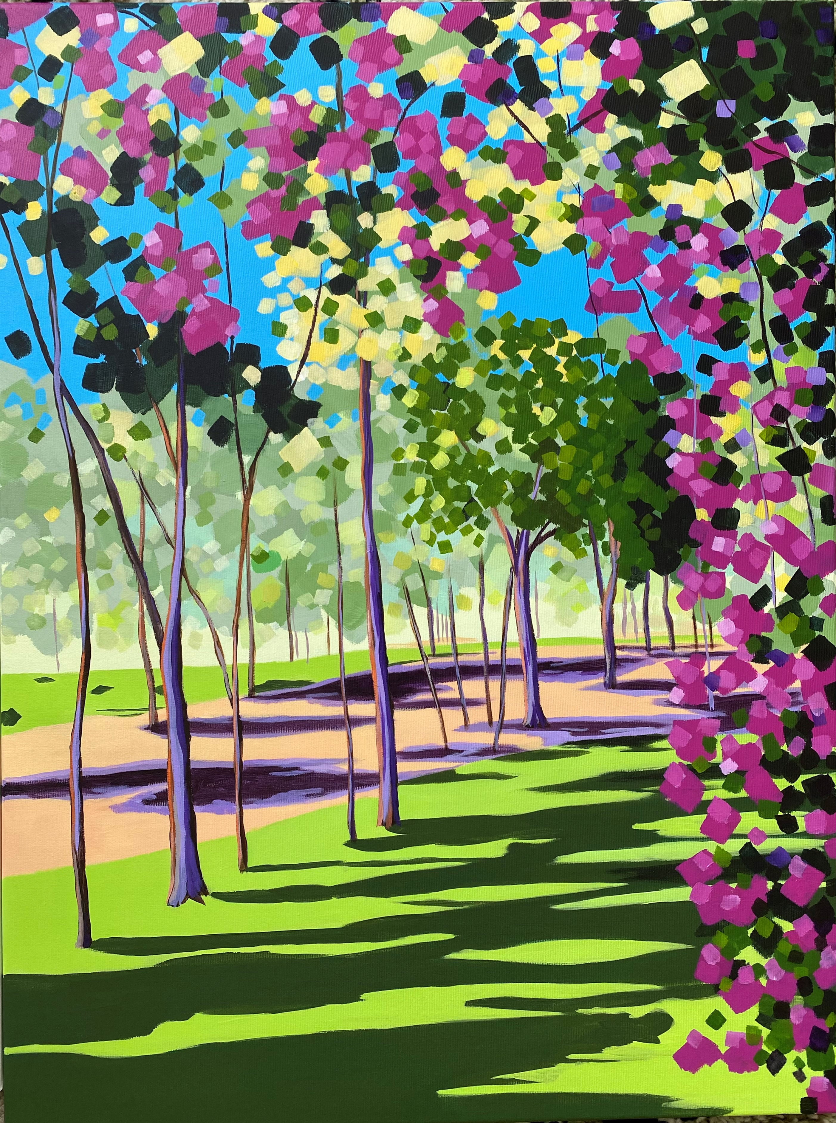 Pink Canopy Original Painting
