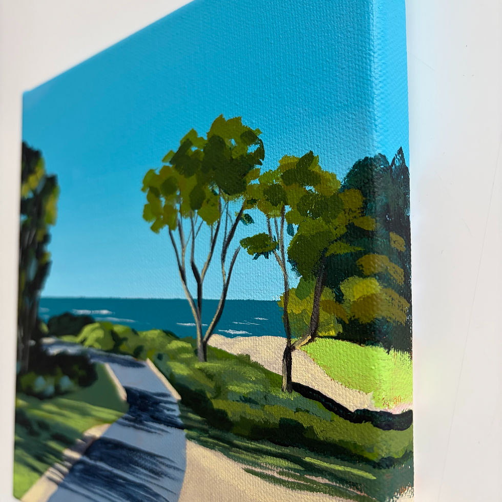 Thumbnail: Over the Small Bridge - Original Painting