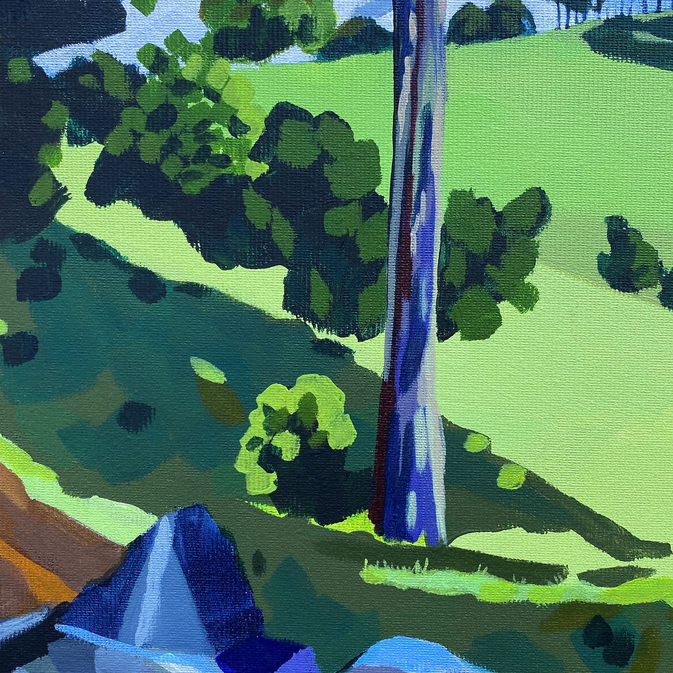 Thumbnail: Tilba - Cool in the Shade Original Framed Painting