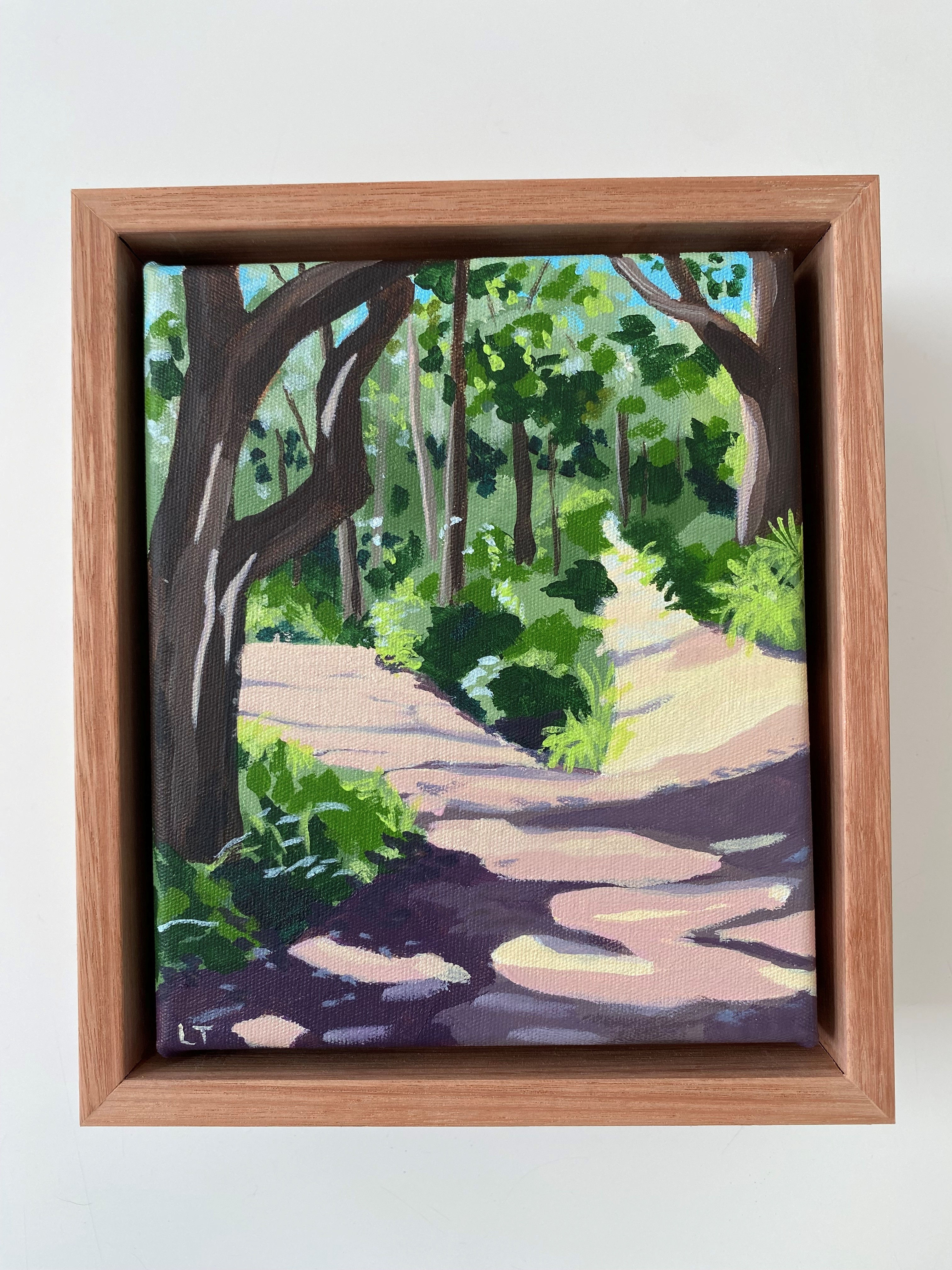 The Bike Track - Framed Original Painting