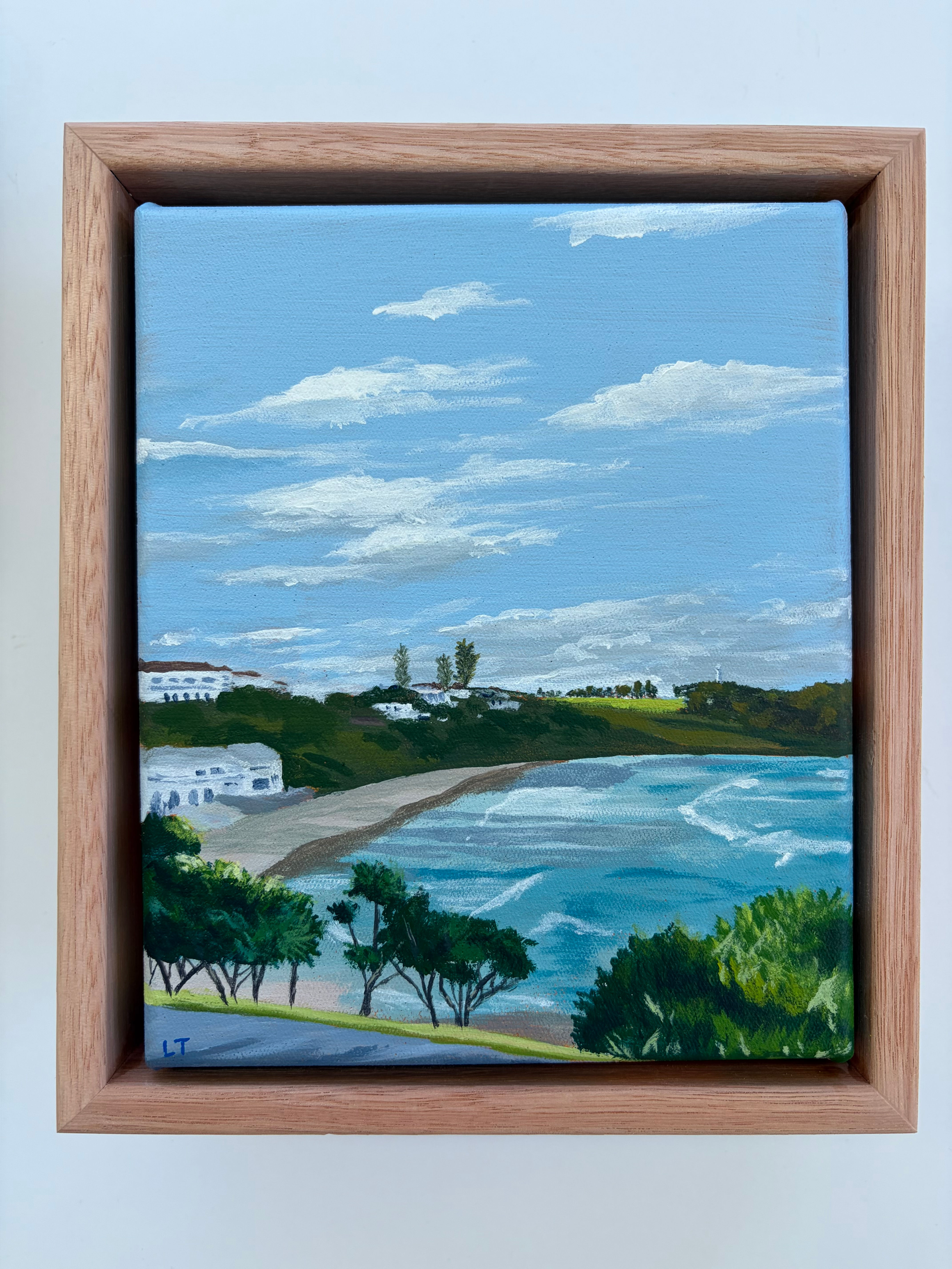 Yamba Main Beach Around 5pm - Original Framed Painting