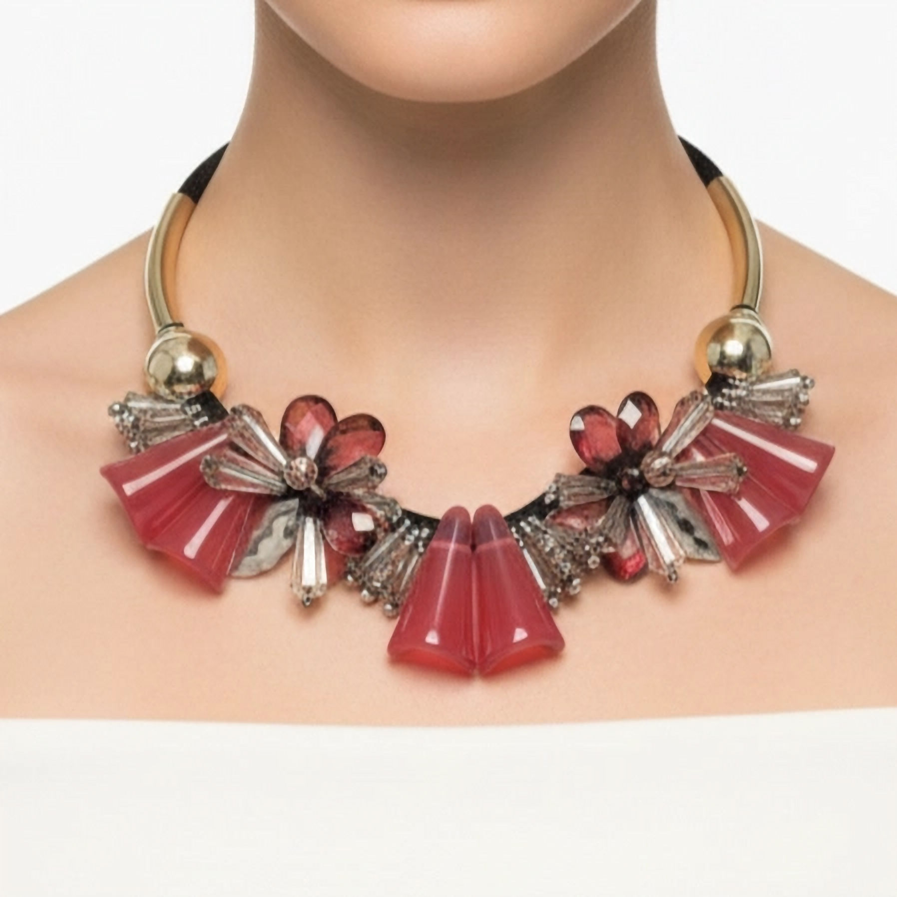 Collana 1481 rosso Borgogna