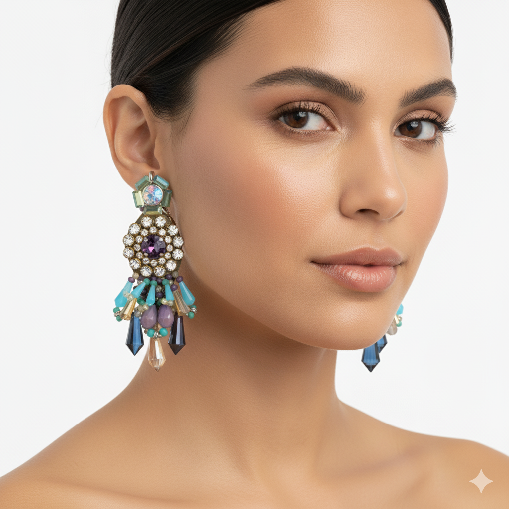 Orecchini 1694 GLORIA viola