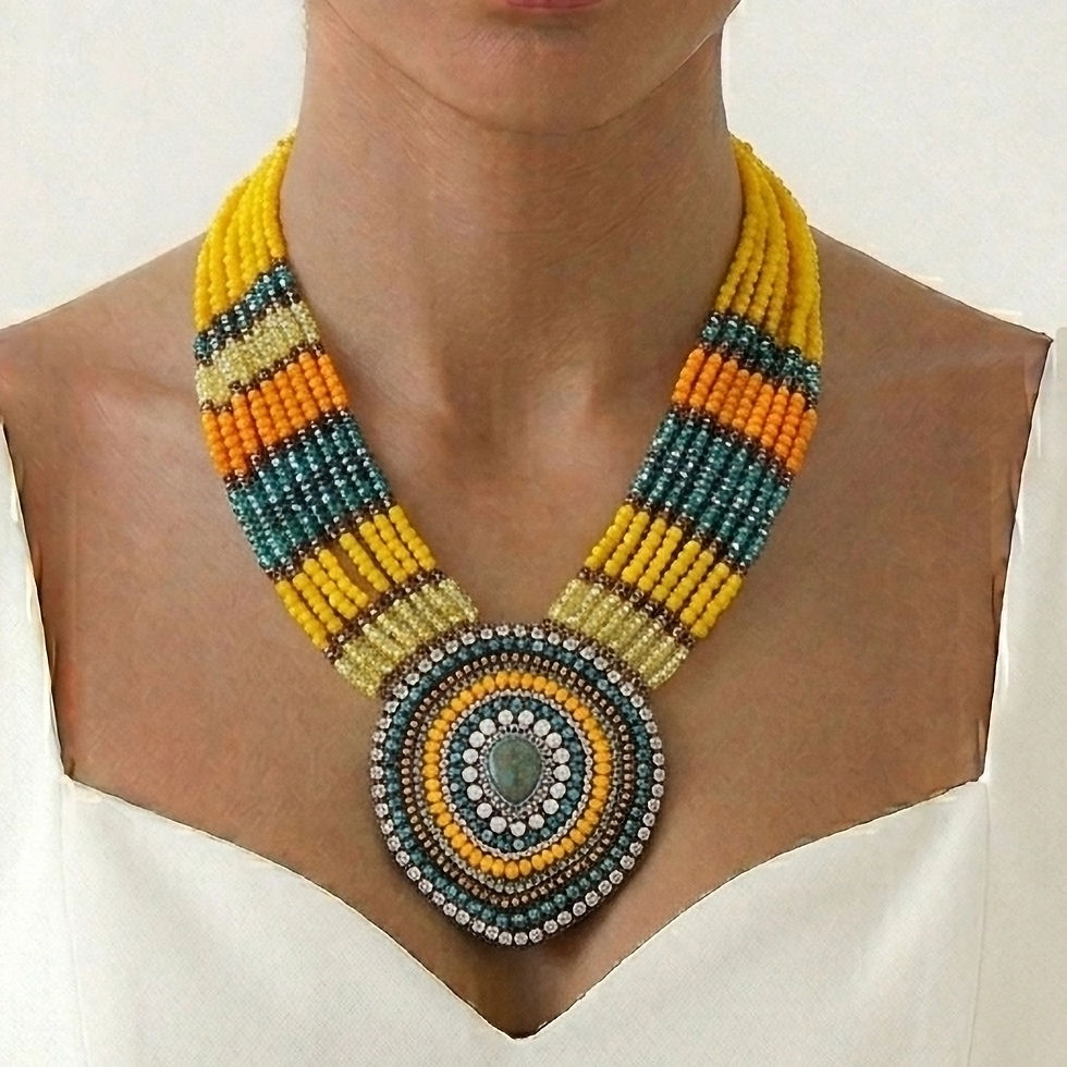 Thumbnail: Necklace 2158 yellow