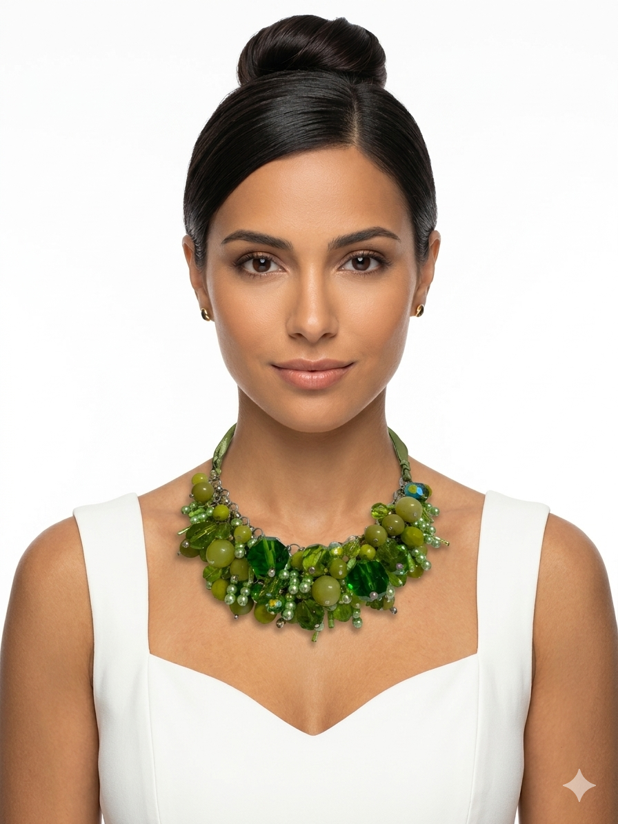Miniatura: Collana 4773 verde-viola
