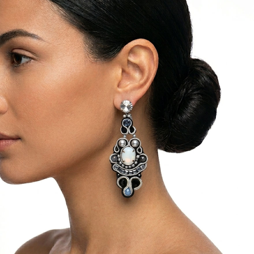 Earrings 1488 black