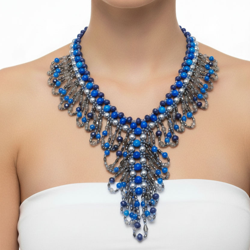 Miniatura: Collana 2288 blu/verde