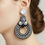 Thumbnail: Earrings 1250 pink/yellow/turquoise/black